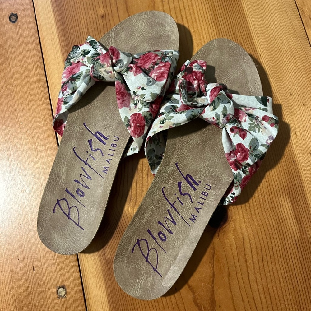 Blowfish Women's Floral Slide Sandals